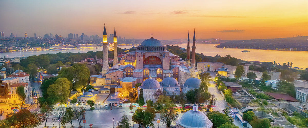 The view over Istanbul